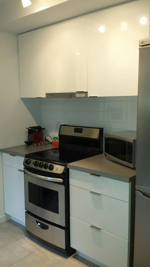 Nespresso machine, microwave and full range