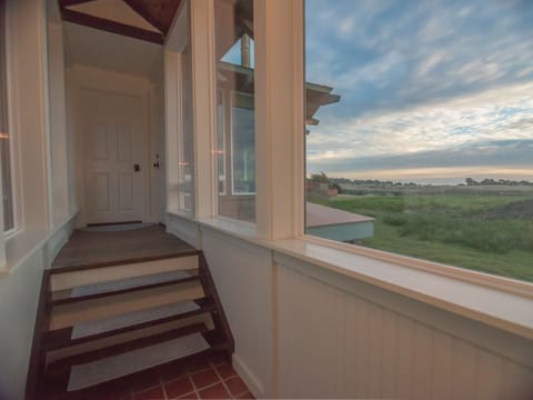 Inside walkway connecting hex's