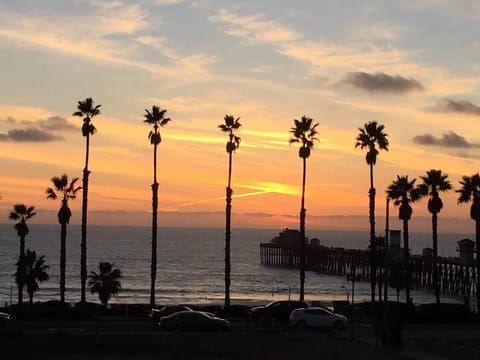 Oceanside Pier at sunset. 