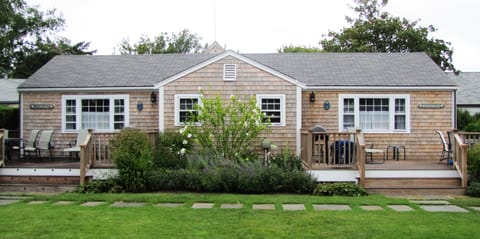 Exterior; cottage B (Windward) on right