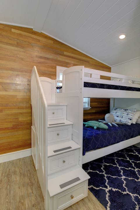 Tucked in the Bunk room, you will find bunk beds - perfect for a family