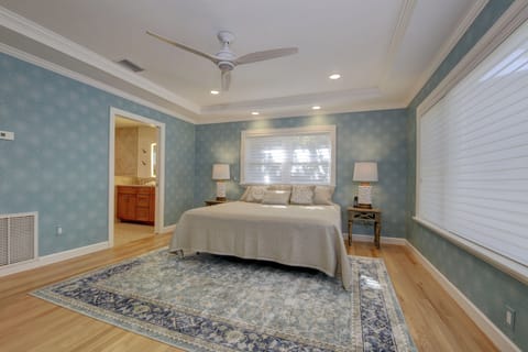 Spacious upstairs Master Suite with King bed.