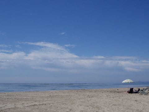 On the beach