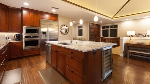 Island with Wine Fridge