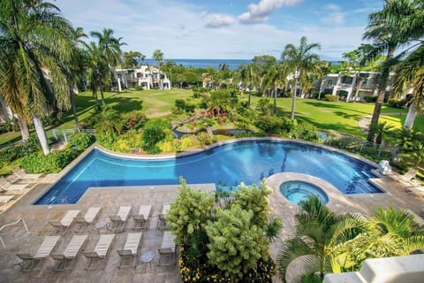 An infinity pool, a heated pool