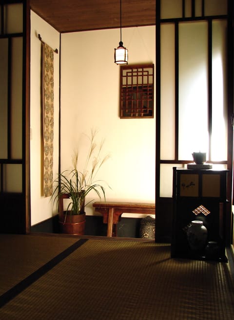 View into the entry room from second bedroom of Koto Inn, Kyoto