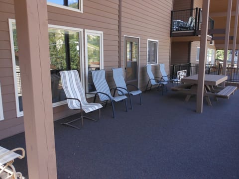 Big deck with a nice view.