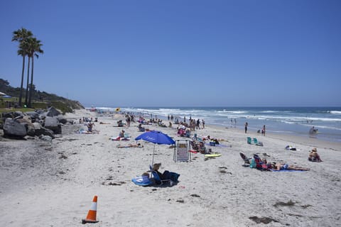 Sun loungers, beach towels