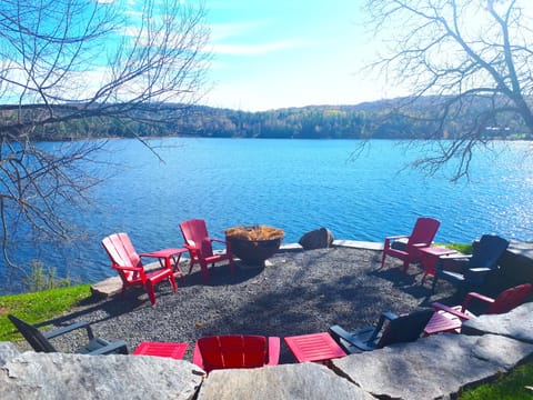 Lake view from upper lounge / fire pit area
