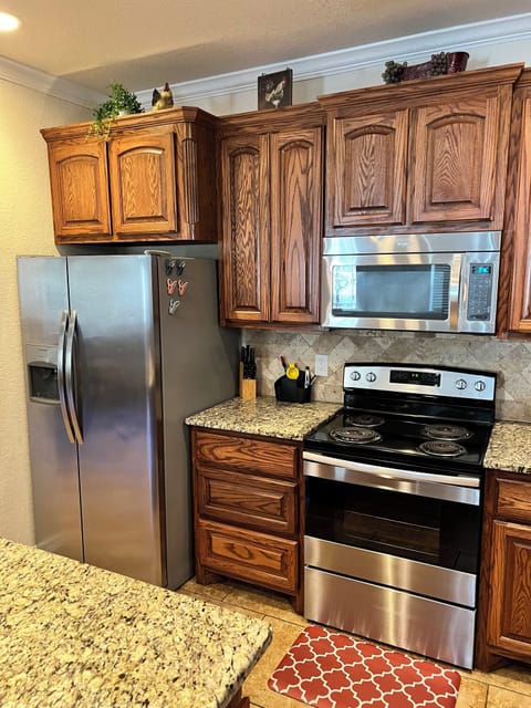 View of kitchen appliances