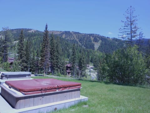 Private hot tub.