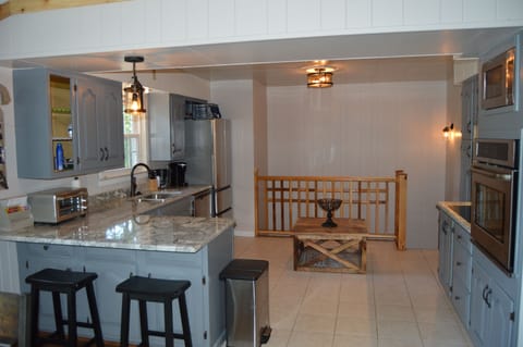 Granite countertops and stainless appliances