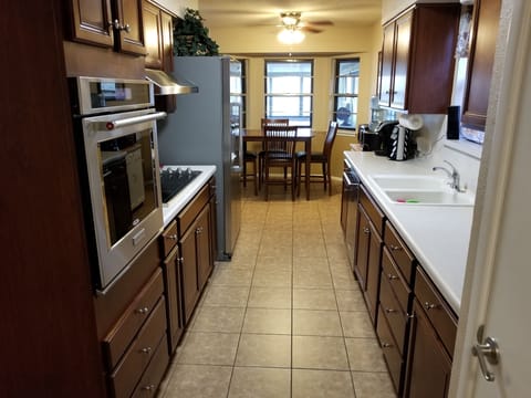 KITCHEN WITH TOP OF THE LINE APPLIANCES