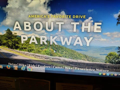 Entrance to Blue Ridge Parkway 10 minutes away.