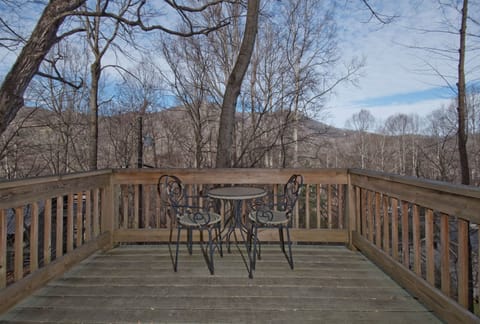Deck views - bistro seating - late fall, winter, early spring