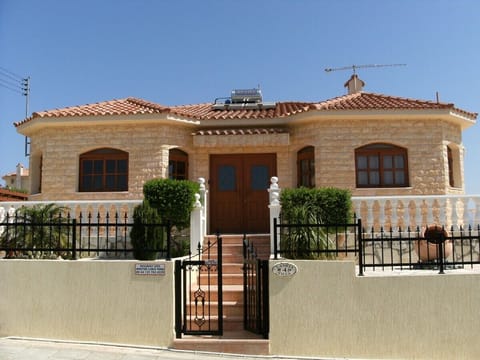 Front of villa