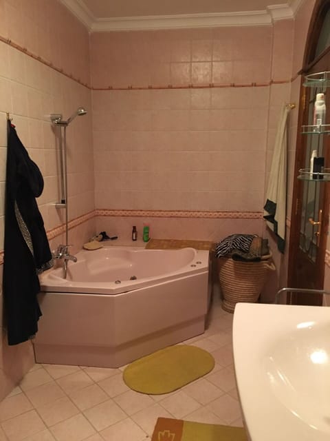 Bathtub, jetted tub, hair dryer, bidet