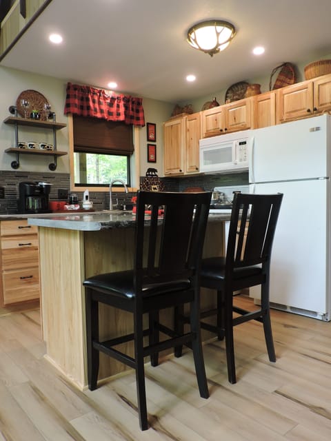 Kitchen island for two.