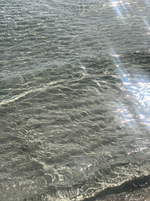 On the beach, sun loungers