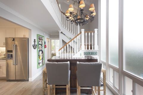 Beautiful bar area.  Staircase up to 2nd floor with 2 more bedrooms & bathrooms