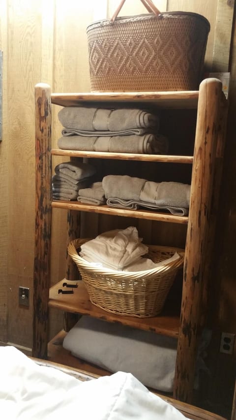 ALL BEDROOMS HAVE AMPLE STORAGE FOR TOWELS, FACE TOWELS, WASH CLOTHES, SOAP