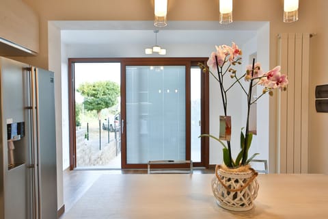 View of the sliding door heading to the back yard