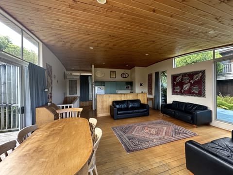 Living room/kitchen - viewed from deck