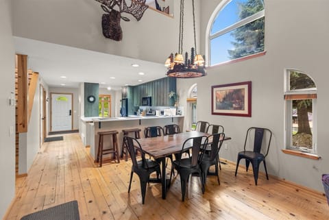 Dining Room with additional seating at the breakfast counter