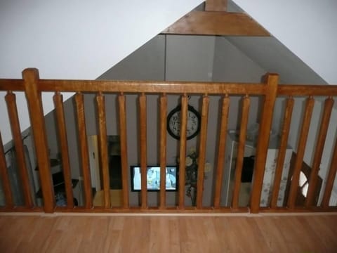 Mezzanine overlooking the living room
