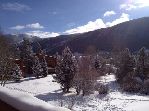 View from living and dining room, deck and second floor bedrooms.
