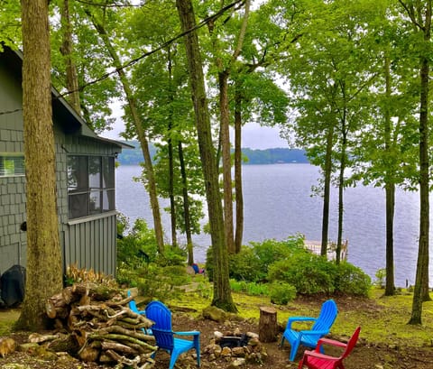 We are located on quiet cove with panoramic views of lake. 