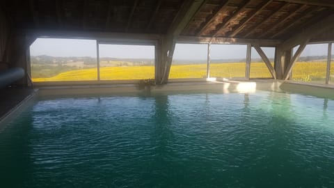 A heated pool