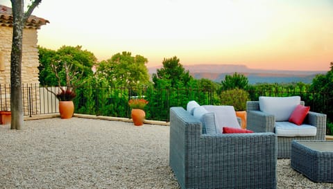 Mount St. Victoire at sunset.