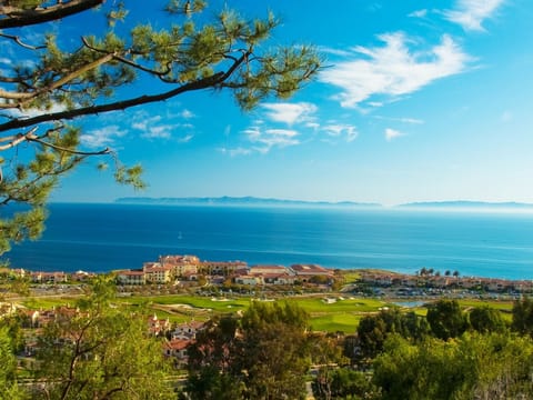 Terranea Resort & Golf Course with Pacific Ocean & Catalina Island in background