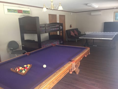 Billiards, Ping Ping, Huge Game Room and Sleeping Area!
