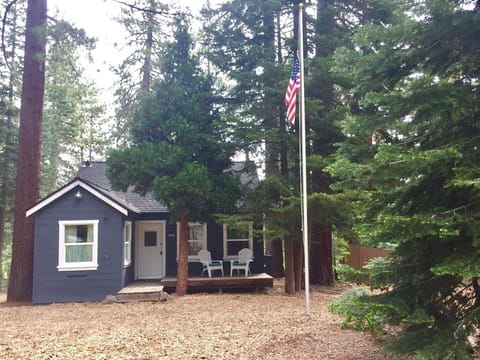 The front door and deck for morning coffee sipping.