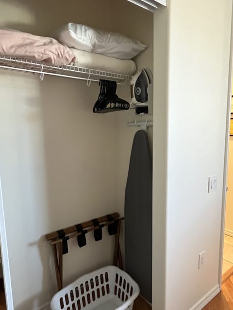Ironing board in guest room
