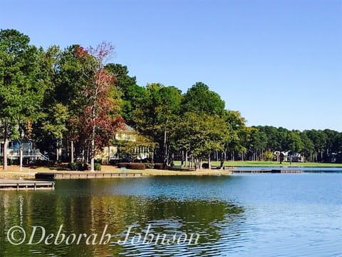 Fall view of the Lake House from the Marina docks.