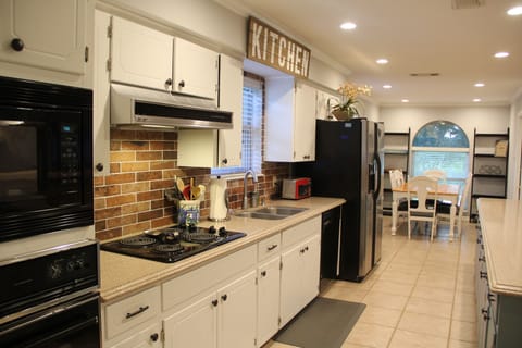 Updated Kitchen open to dining and living areas