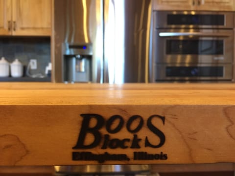 Butcher block island