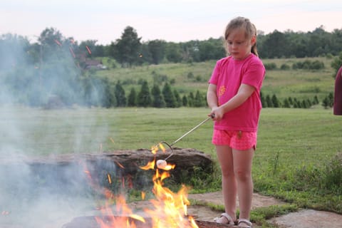 A Christmas Tree Farm and Smores...What could be better?