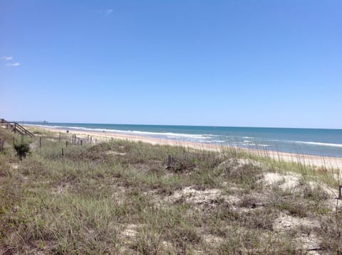 Beautiful wide sandy beach.1 mile to left, Bogue Inlet Pier.
