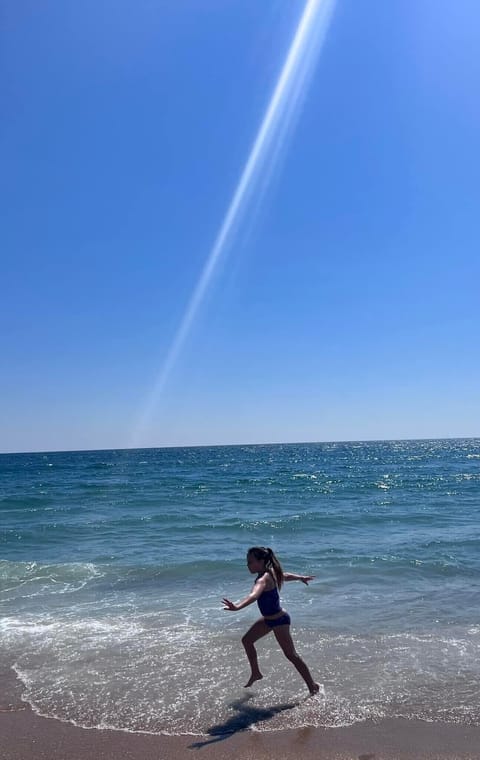 On the beach