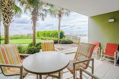 Steps away from beach and pool.