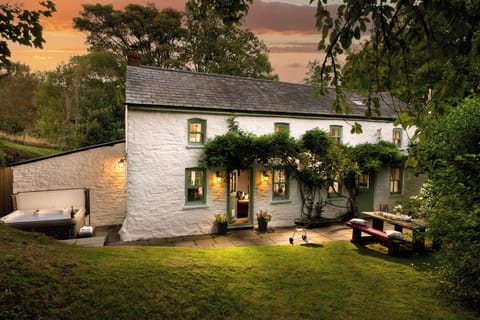 Front of Tyn y Coed at dusk