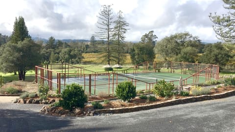 Prettiest tennis court in sonoma county ! The eagles often circle above to watch