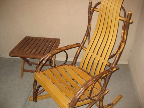 Rocking Chair on outside balcony