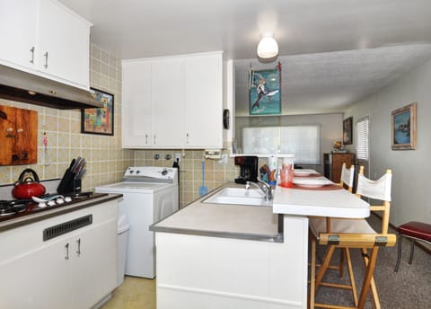 Vintage Kitchen (a second washer just for kitchen linens) and breakfast bar