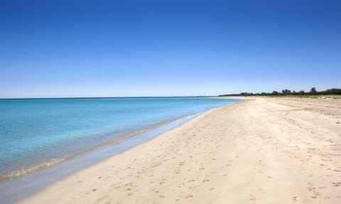 On the beach