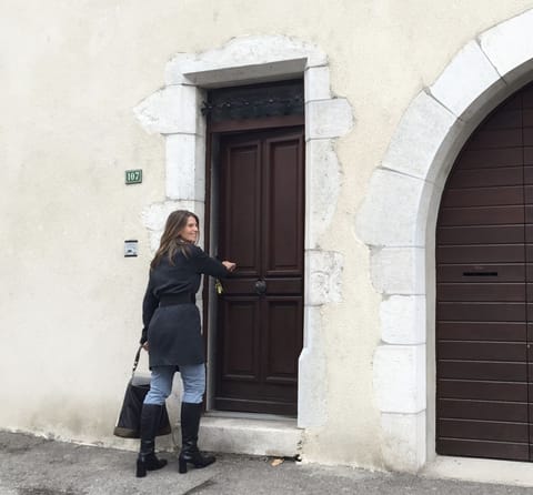 The magical moment when we received the keys to our French home.